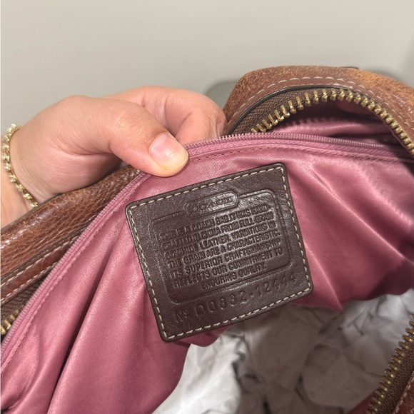 Coach Hamilton Brown Leather Bag - Picture 6 of 8